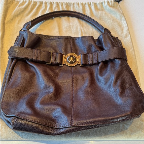 Authentic Burberry Rich Brown Leather Shoulder Bag Never Used Perfect Condition - Picture 1 of 13